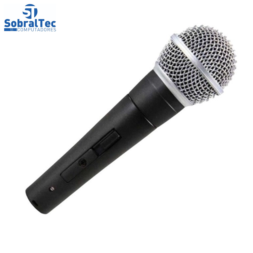 Microfone 78 dB KNUP KP-M0014 Com Cabo XLR -P10 de 3 Metros